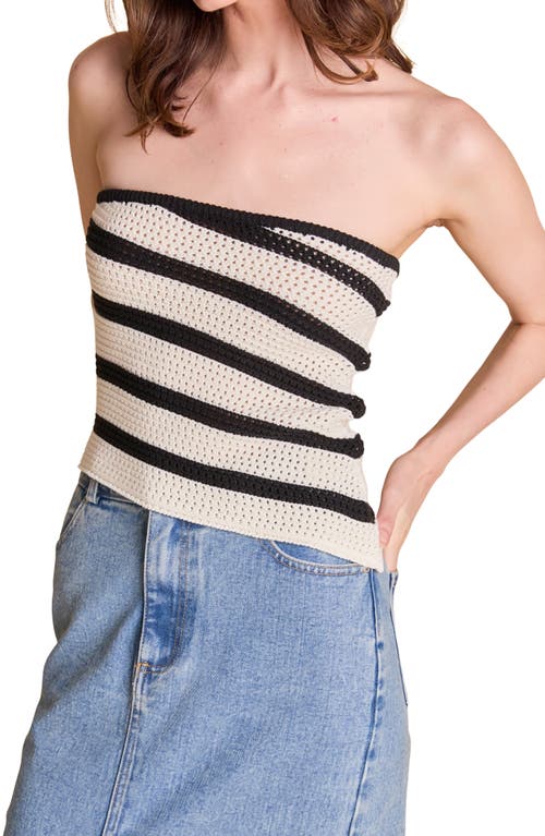 ENDLESS ROSE ENDLESS ROSE STRIPE OPEN STITCH TUBE TOP 