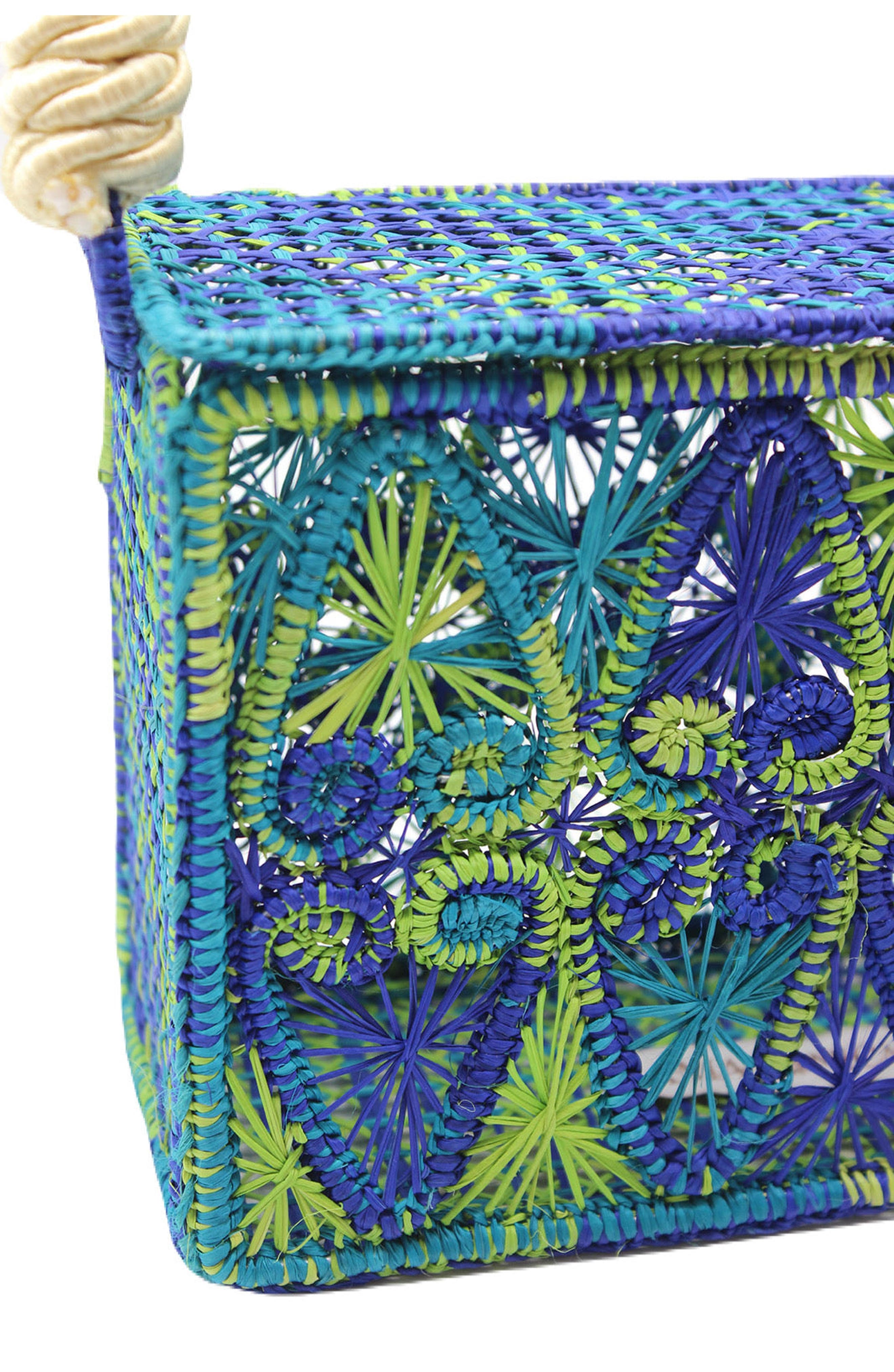 Amazónica Hearts Handbag, Alternate, color, Blue / Green