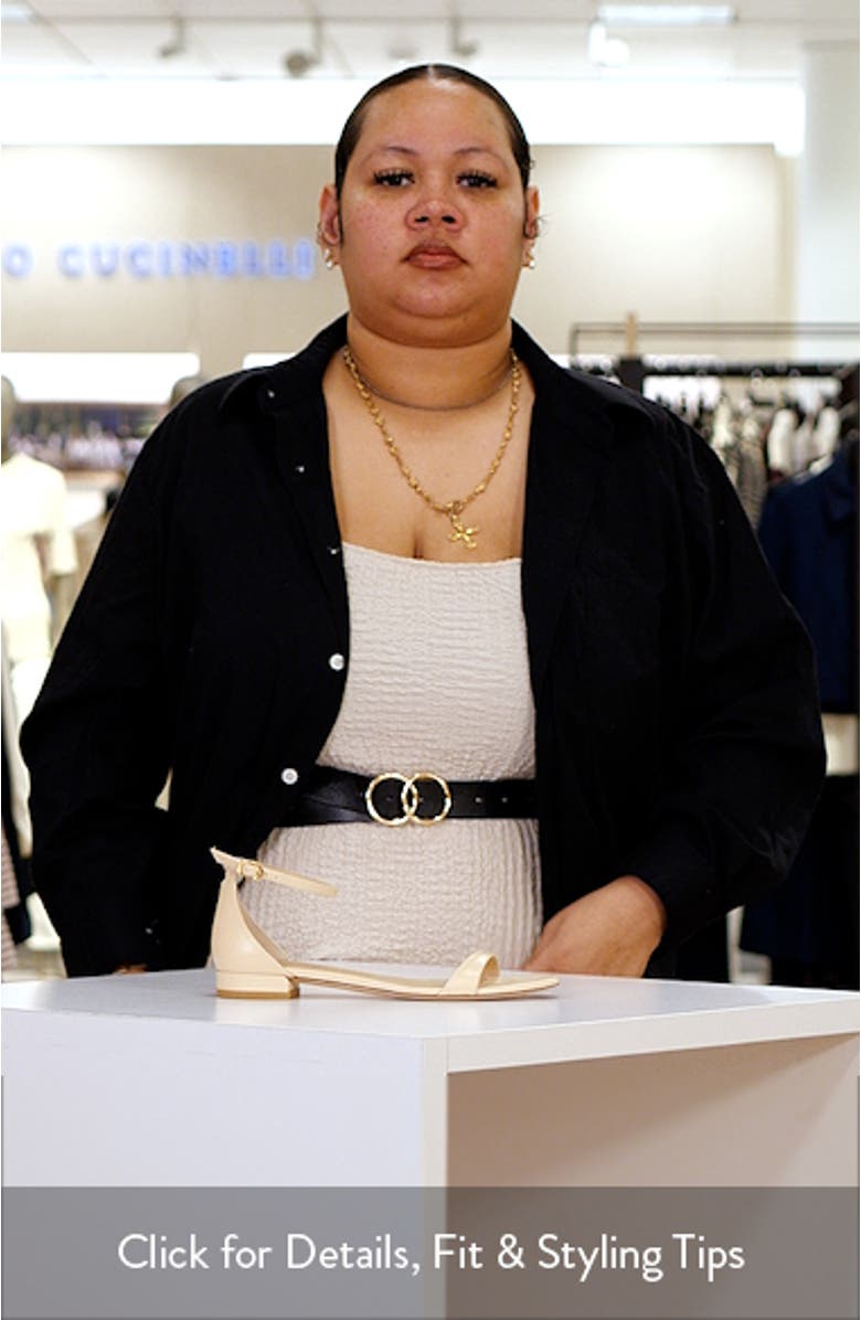 Nudist Flat Ankle Strap Sandal, sales video thumbnail