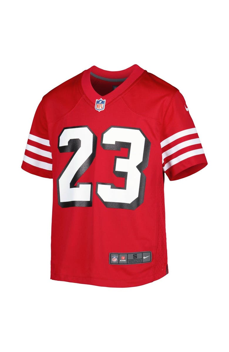 Nike Youth Nike Christian McCaffrey Scarlet San Francisco 49ers Game Jersey, Alternate, color, Scarlet