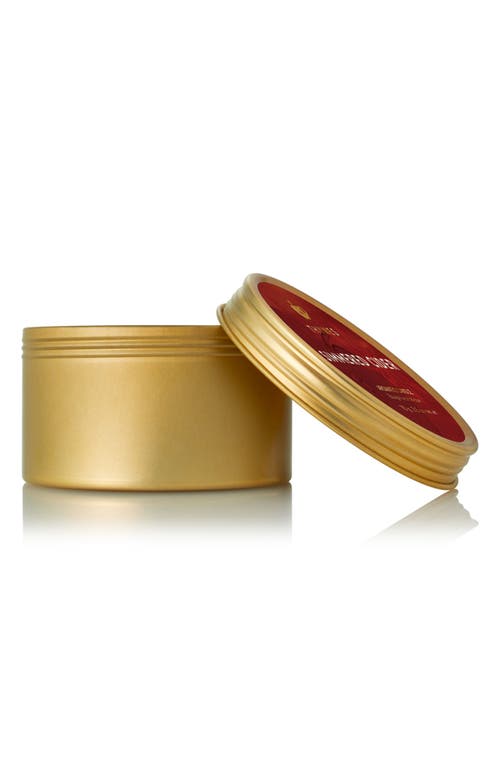 Thymes Simmered Cider Travel Tin Candle In Gold