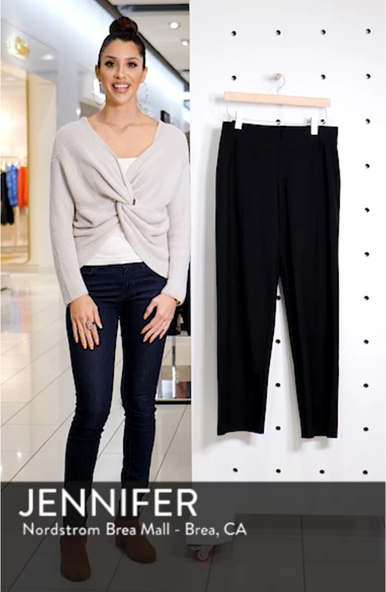 Straight Leg Crepe Pants, sales video thumbnail
