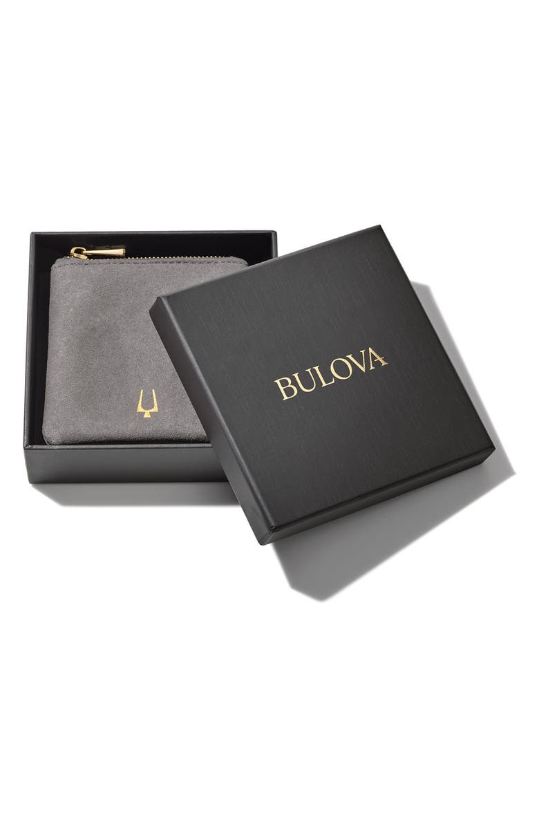 BULOVA Stainless Steel & Diamond Bracelet - 0.08 CTW, Alternate, color, 