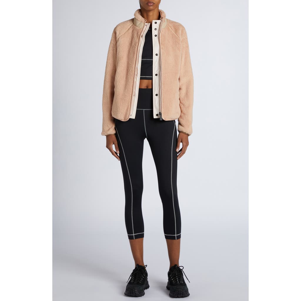 Moncler Grenoble Contrast Seam Crop Leggings in Black  product