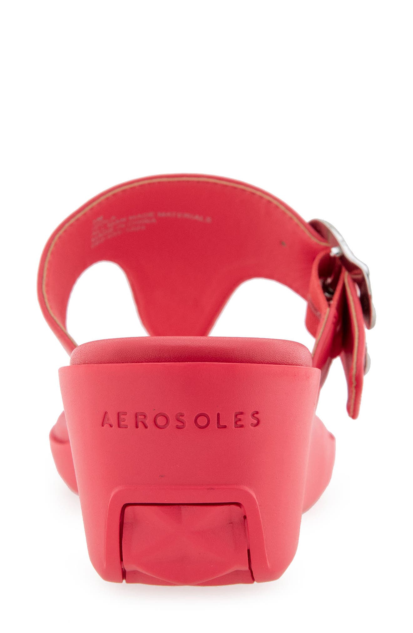 Aerosoles Izola Wedge Sandal, Alternate, color, Coral Faux Leather