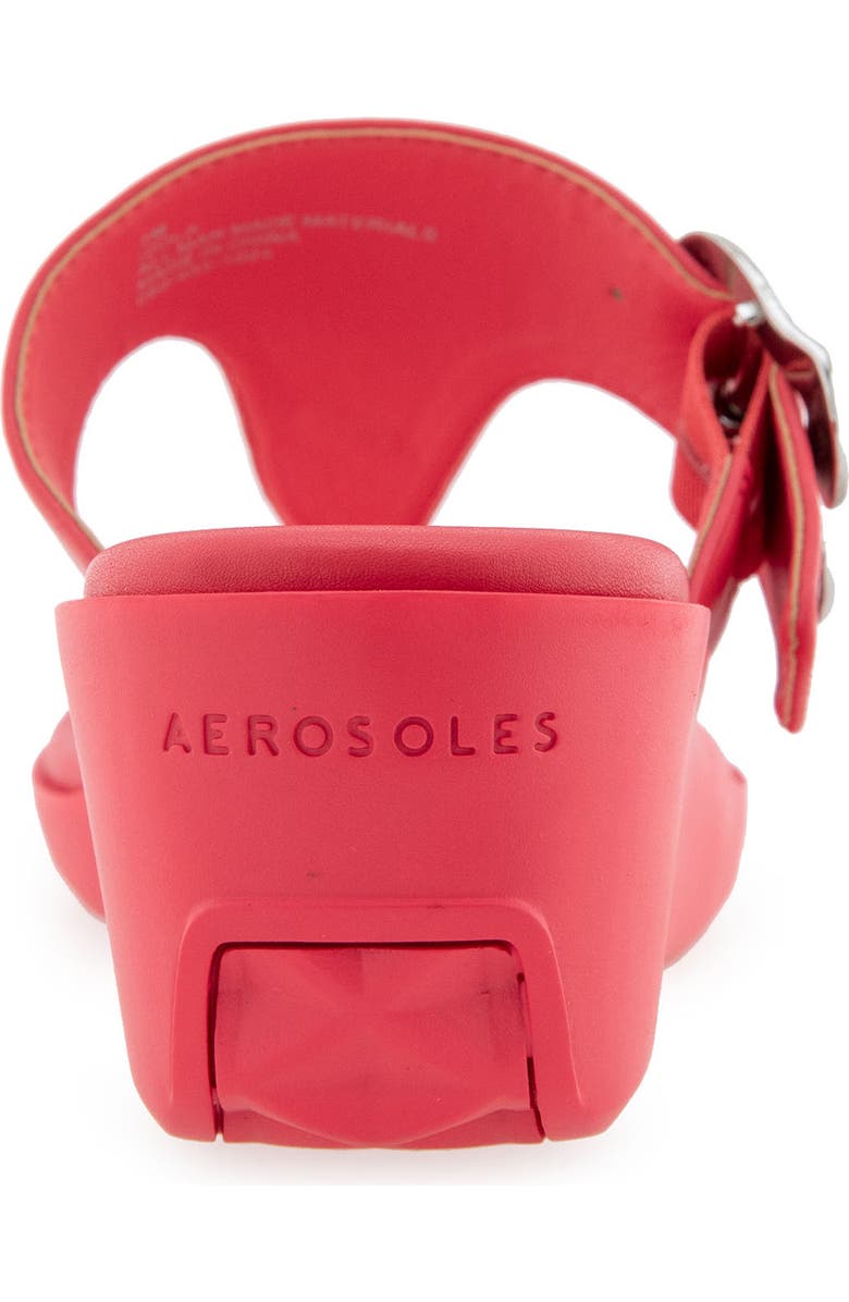 Aerosoles Izola Wedge Sandal, Alternate, color, Coral Faux Leather