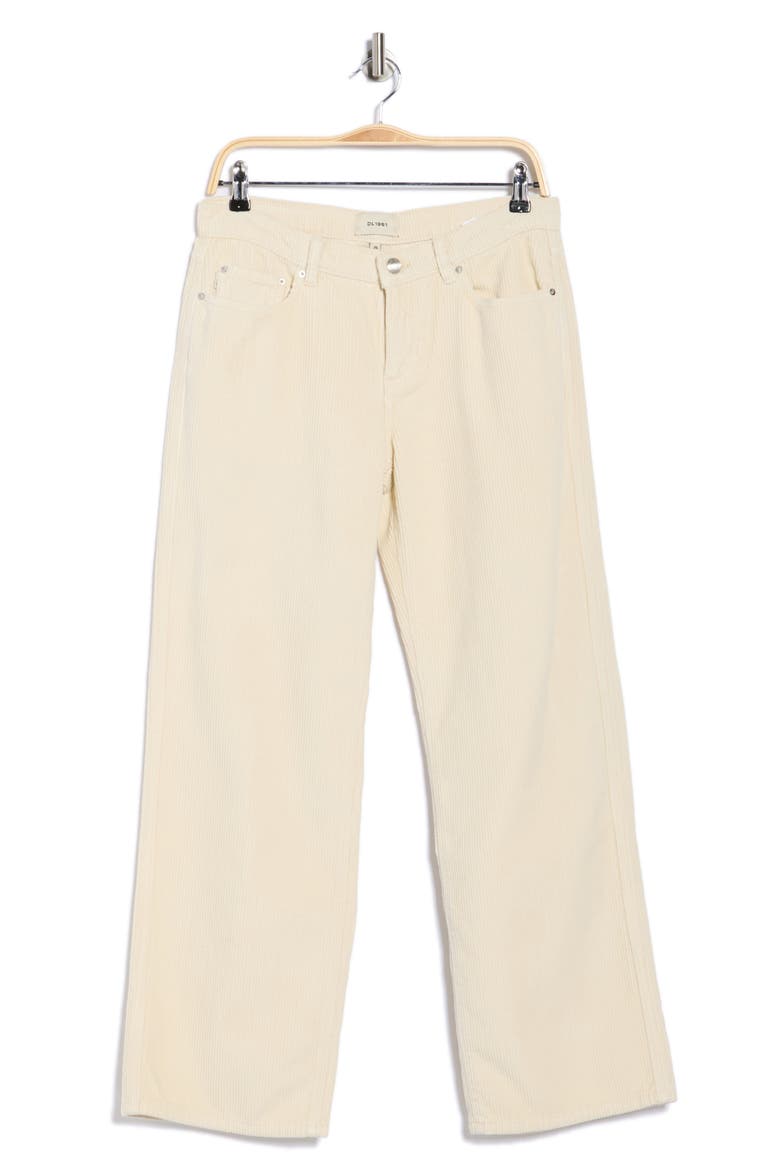 Drue Low Rise Straight Leg Corduroy Jeans, Alternate, color, MANILLA
