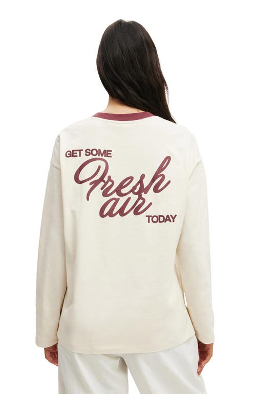 Cotton On Body Active Long Sleeve Graphic Crew In Multi
