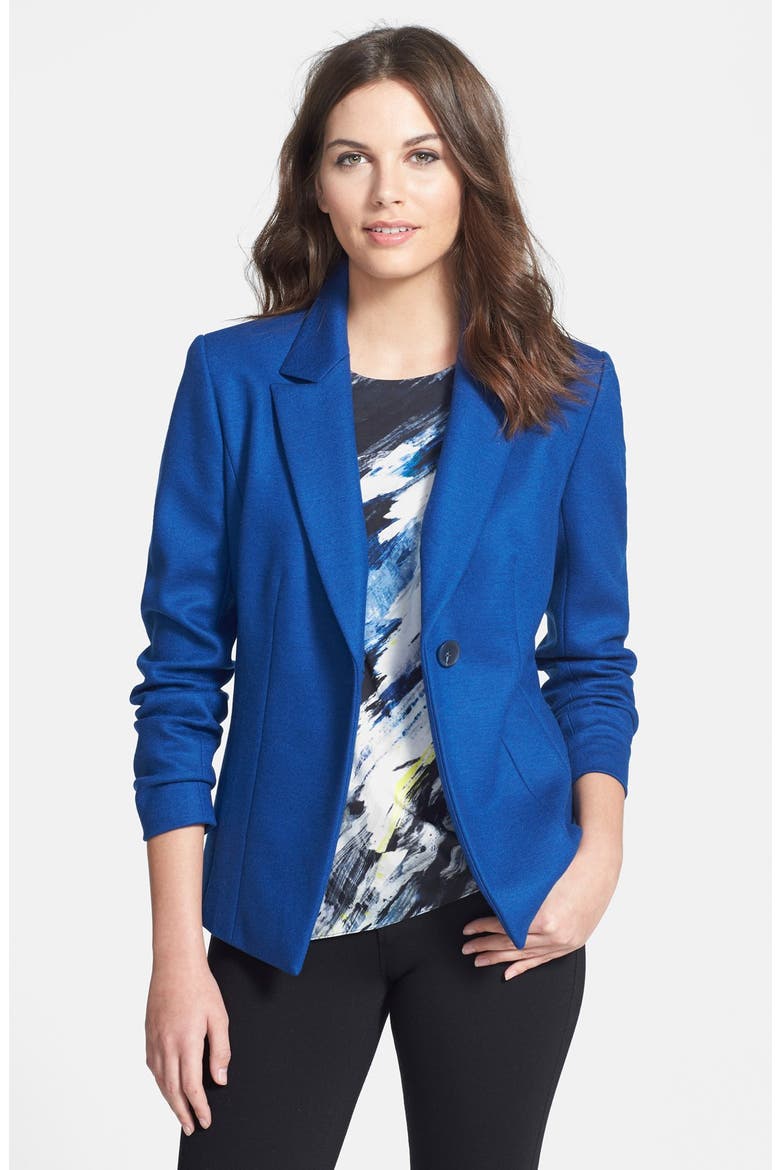 'Blackwood' Wool Blend Jersey Jacket, Main, color, BLUE ESTATE