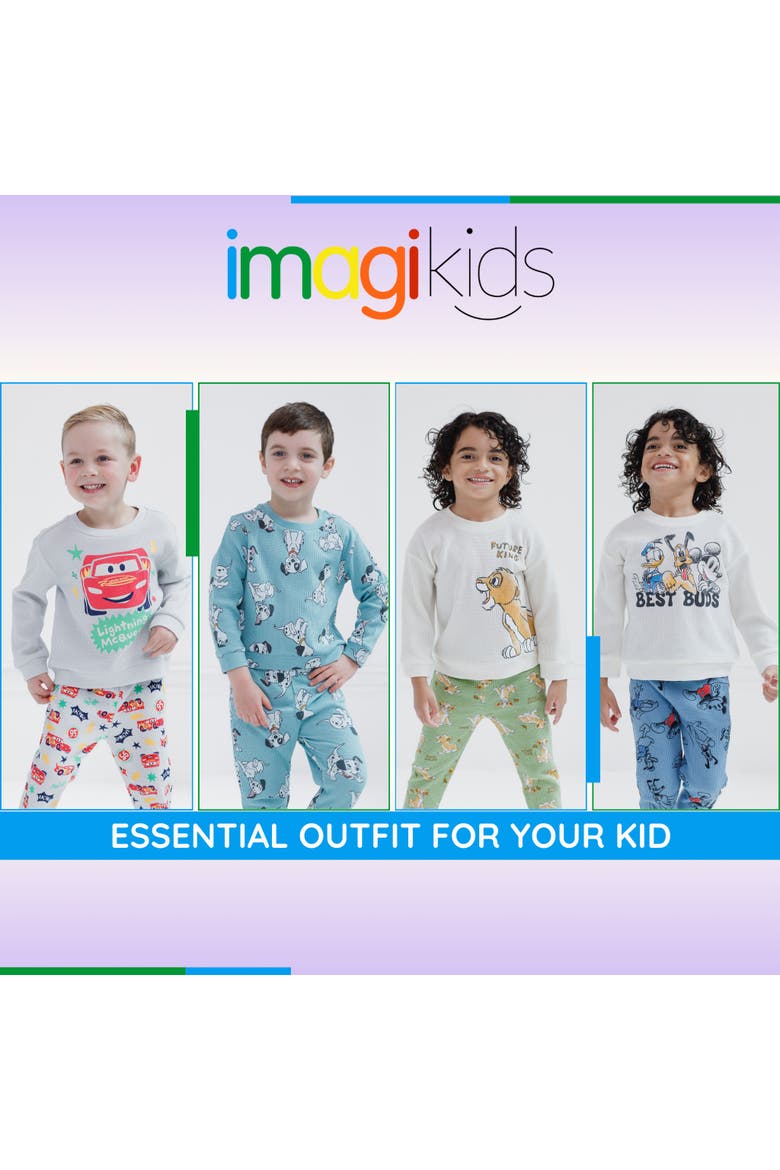 101 Dalmatians Loungewear 2-Piece Sweatshirt and Pants Set, Alternate, color, Dalmatians Sage Green