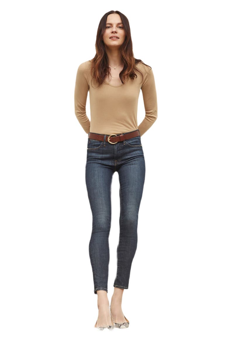 Marcia Ribbed Pima Cotton Layering T-Shirt, Main, color, Camel