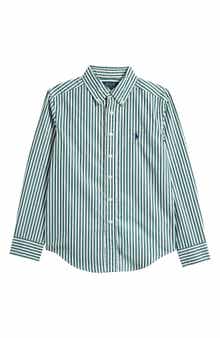 Polo Ralph Lauren Kids' Stripe Cotton Oxford Cloth Button-Down Shirt