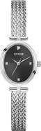 GUESS Ruby Oval Mesh Strap Watch, 24mm