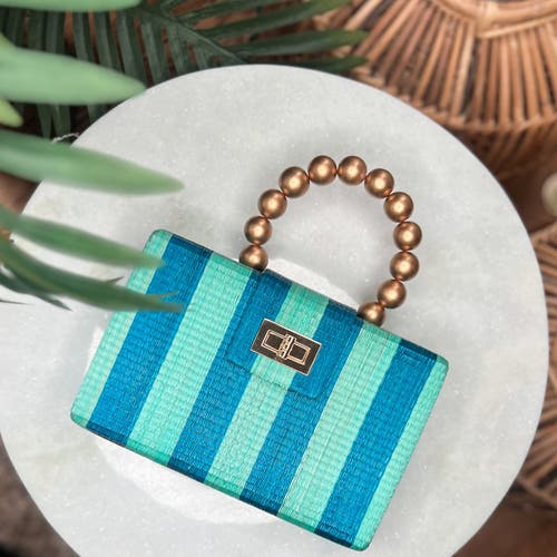 Soli & Sun The Louisa Woven Straw Clutch Bag