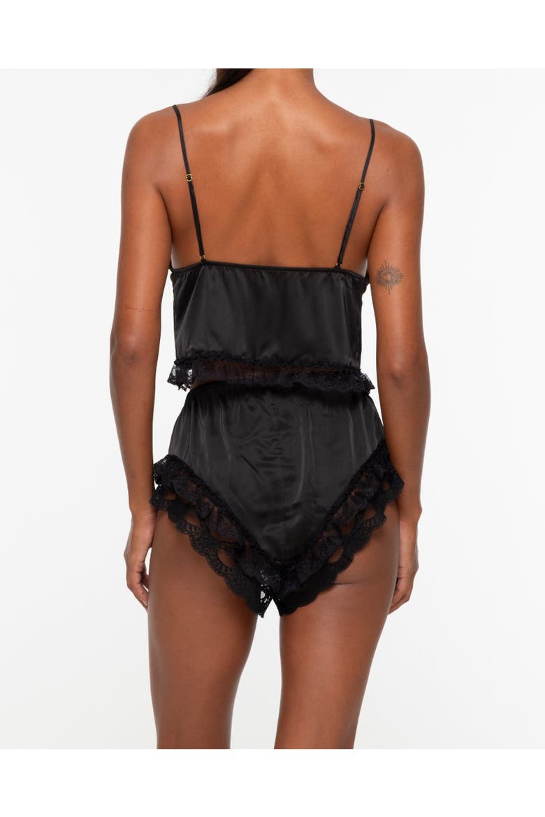 Kaia Lace Camisole Short Set, Alternate, color, Black