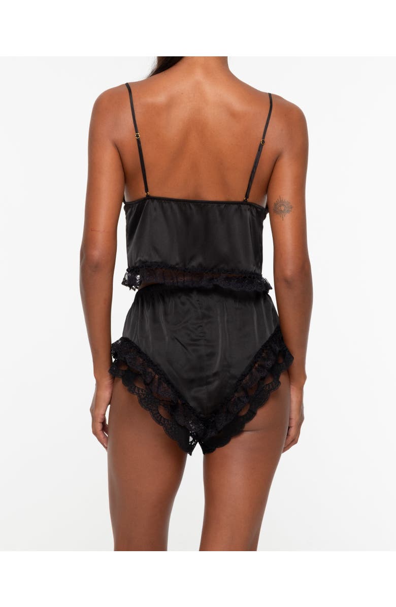 One Empire Kaia Lace Camisole Short Set, Alternate, color, Black