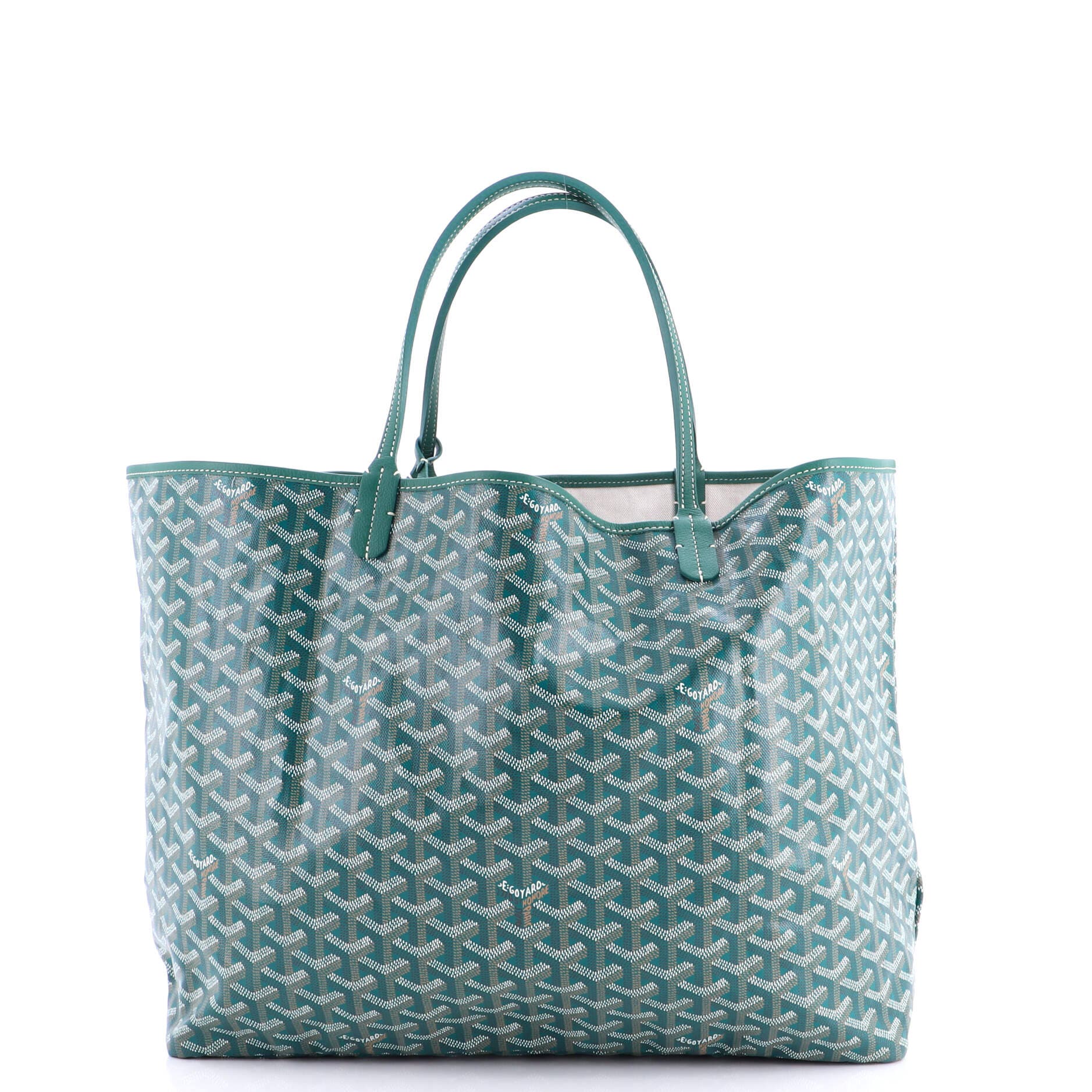 Pre-Owned Goyard Saint Louis Tote Coated Canvas GM, Alternate, color, Green