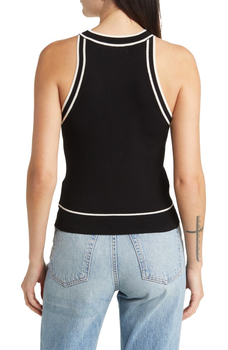 MANGO Piping Sleeveless Top, Alternate, color, 