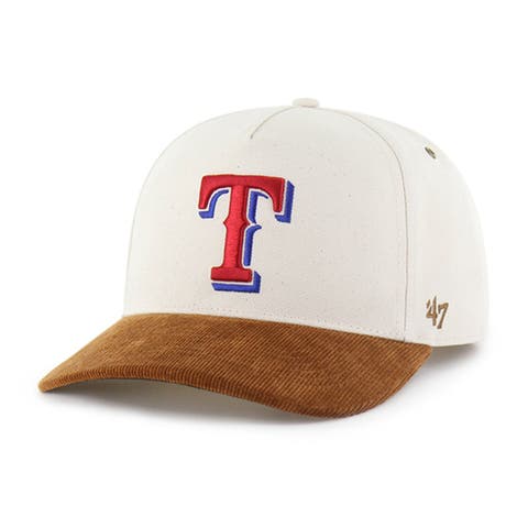Men's Carhartt x '47 Natural/Brown Texas Rangers Undyed Relaxed Hitch Adjustable Hat