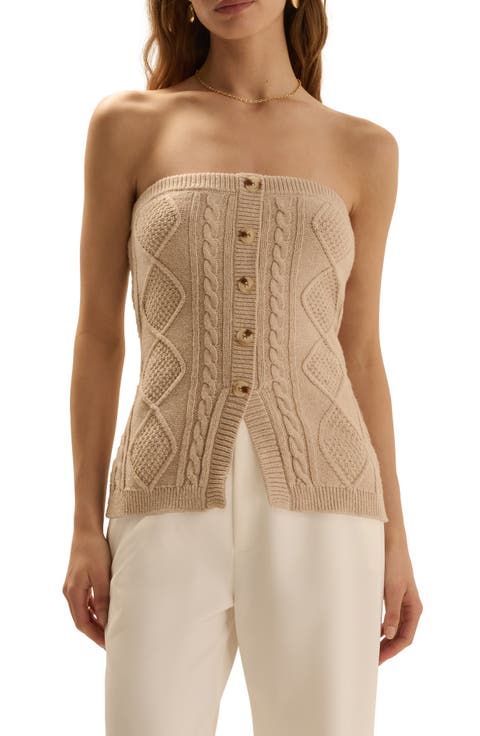 The Layla Cable Knit Bustier