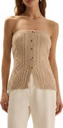 Favorite Daughter The Layla Cable Knit Bustier