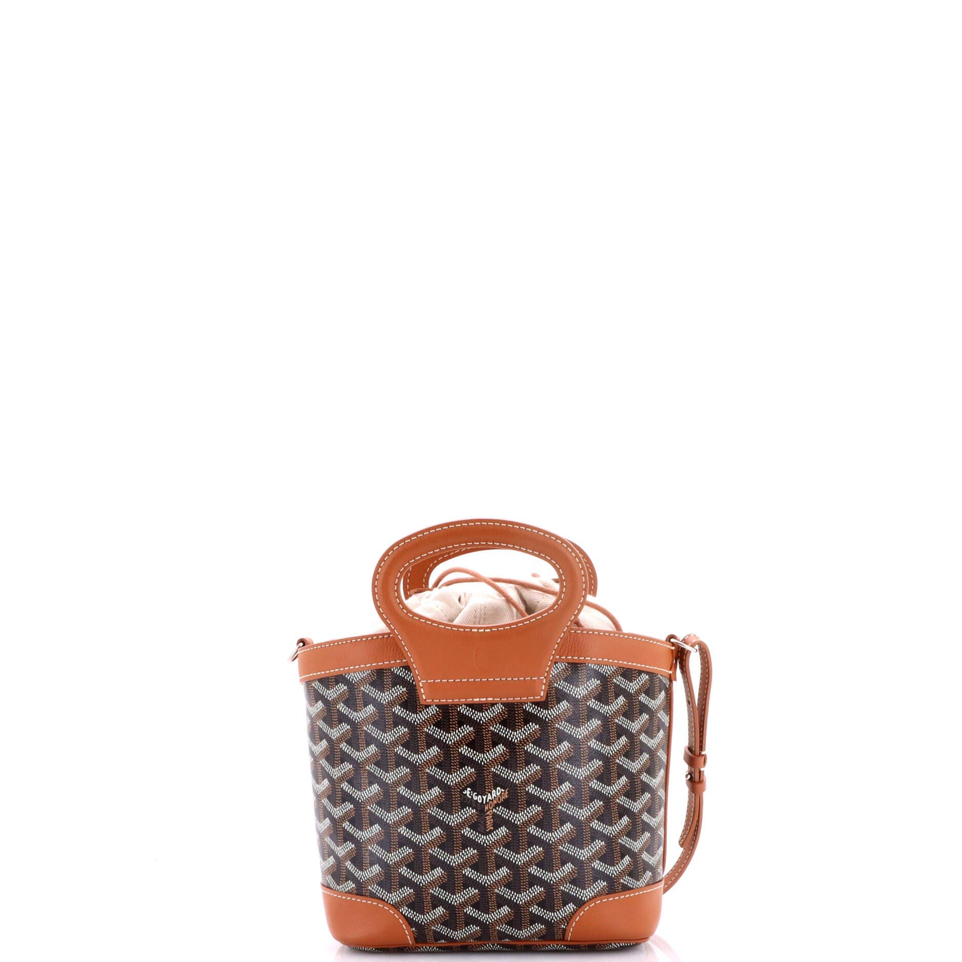 Pre-Owned Goyard Beluga Bag Coated Canvas Mini, Alternate, color, Brown