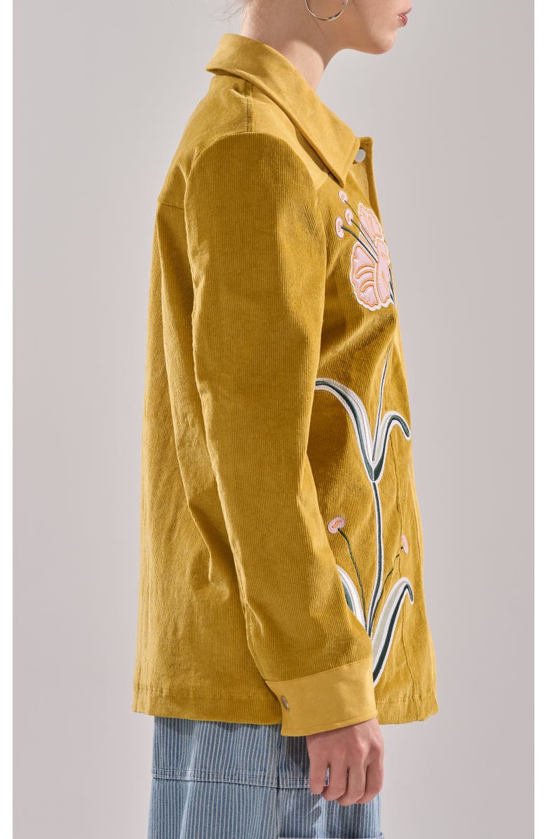 AZALEA WANG Geraldine Corduroy Jacket, Alternate, color, Mustard