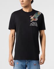 PHILIPP PLEIN Round Neck T-Shirt Eagle Montecarlo Men