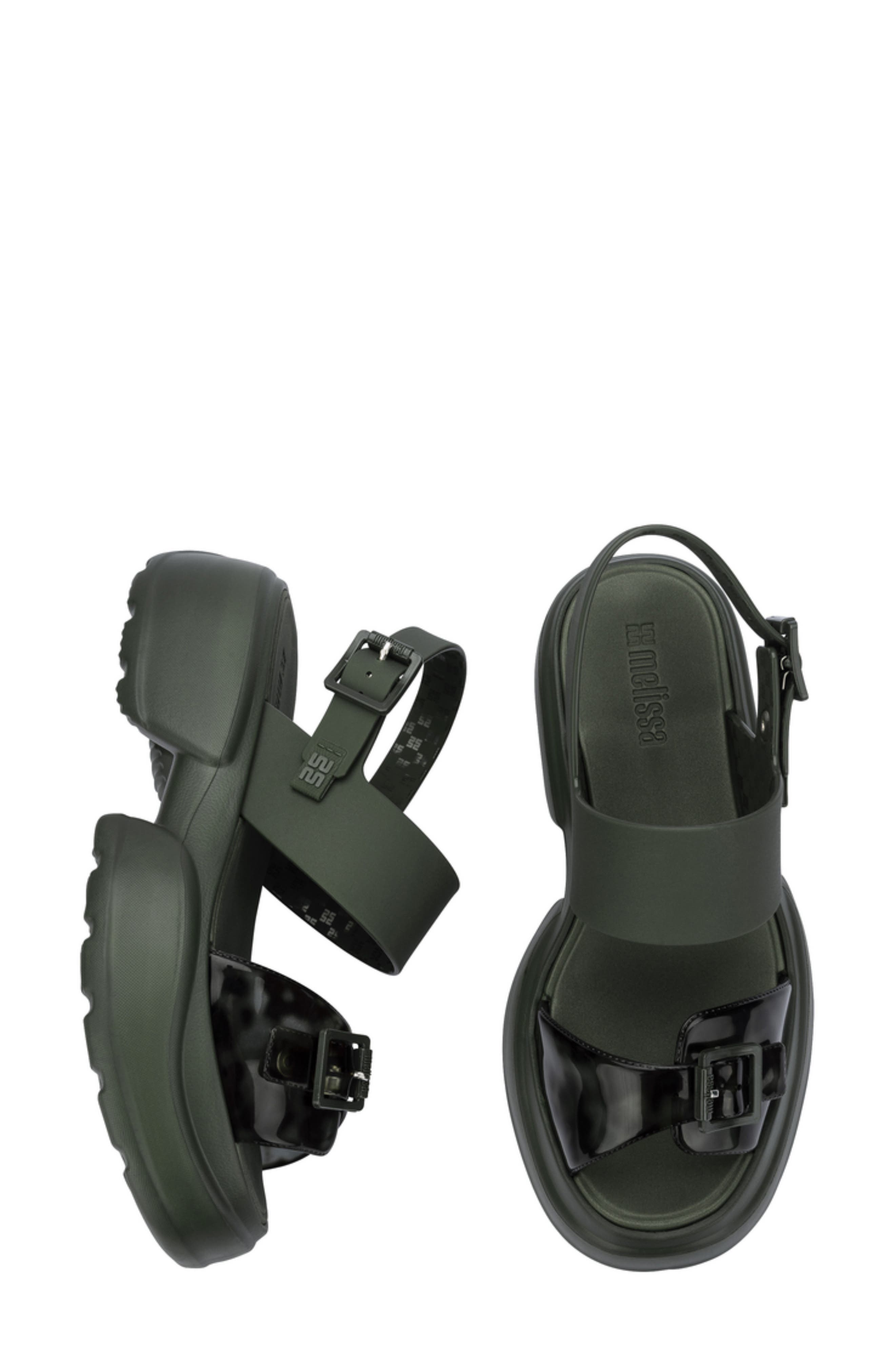 Push Slingback Platform Sandal, Alternate, color, GREEN/ TURTLE