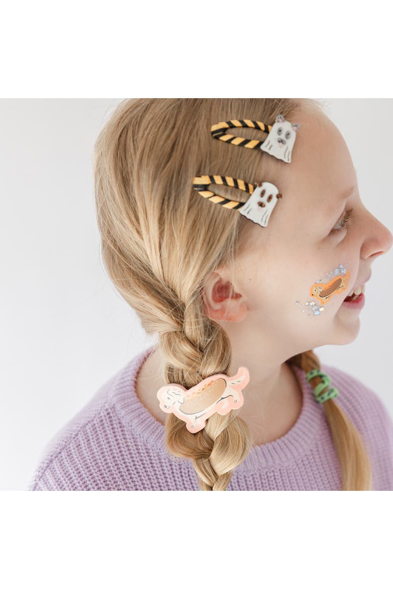 Halloween Ghost Dog Hair Clip Set, Alternate, color, Assorted Pre-Pack