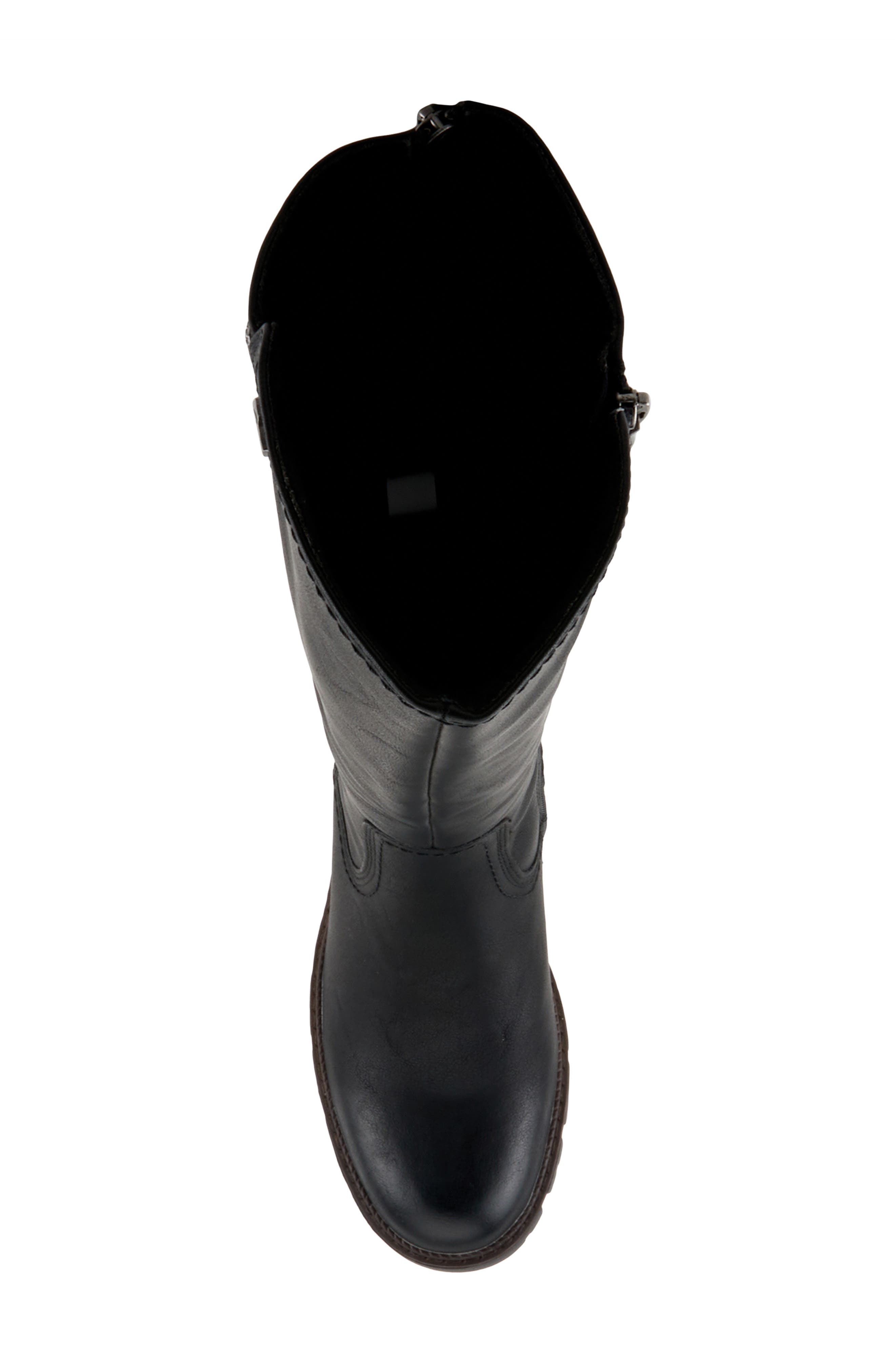 Spring Step Lexis Water Resistant Knee High Boot, Alternate, color, Black