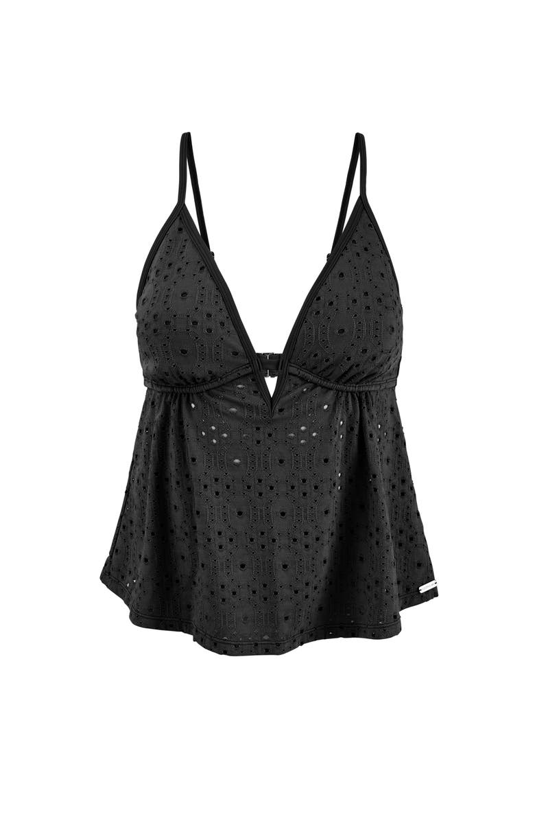 Adore Me Bailee Swimwear Tankini Top, Alternate, color, Black