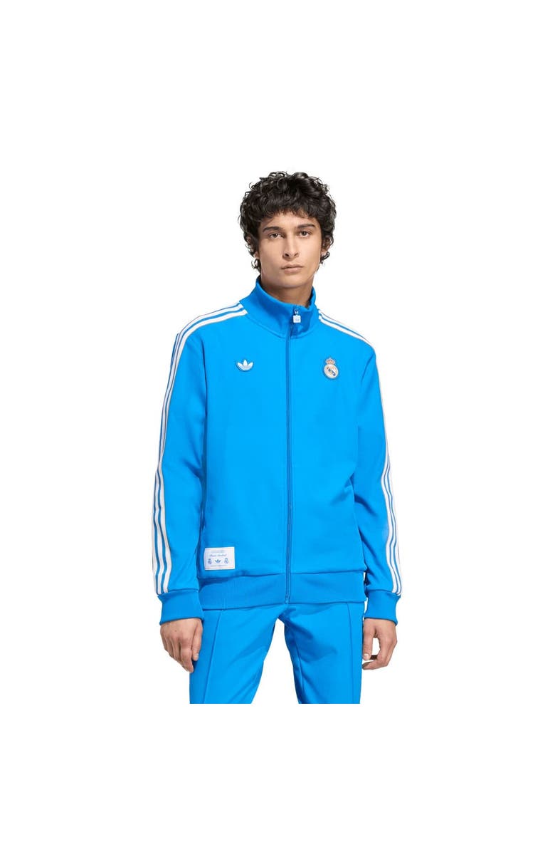 adidas Men's adidas Blue Real Madrid Terrace Icons Full-Zip Track Jacket, Alternate, color, Blue