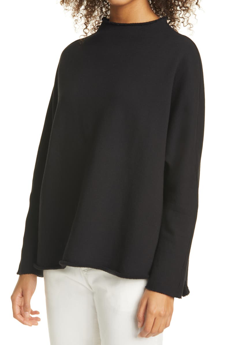 Frank & Eileen Effie Funnel Neck Capelet Sweatshirt, Alternate, color,