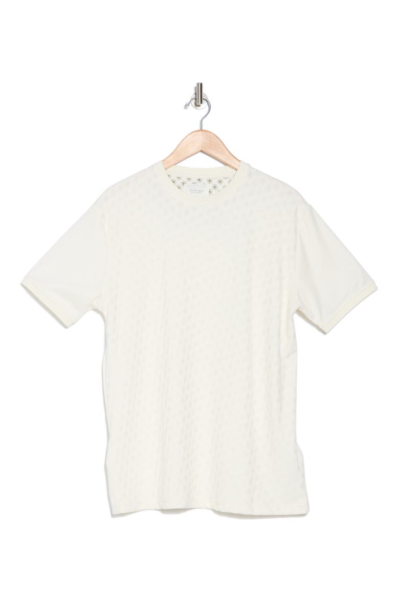 Textured Crewneck T-Shirt, Alternate, color, CREAM