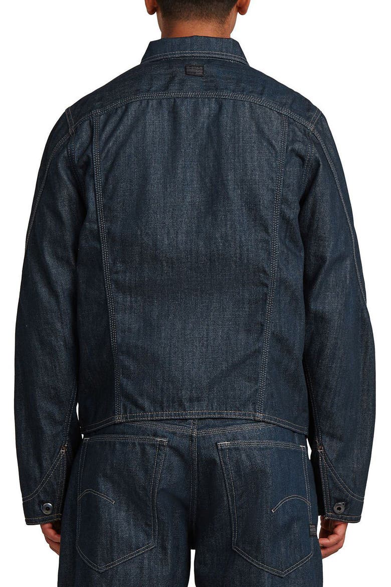 Slim 3D Dart Jacket, Alternate, color, NEO RAW DENIM