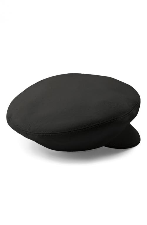 Helen Kaminski Cotton Baker Boy Beret Cap In Black