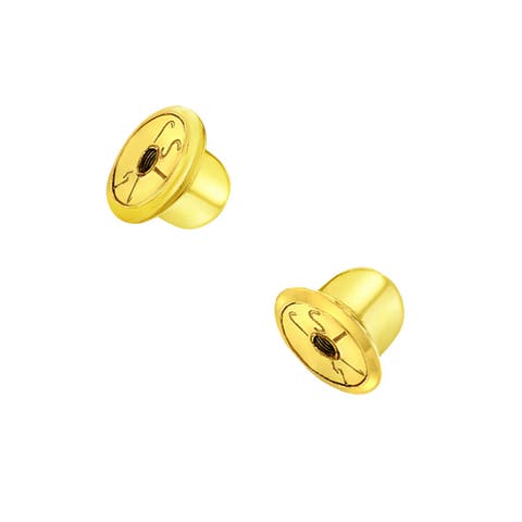 Yellow Gold Replacement Screw Backs