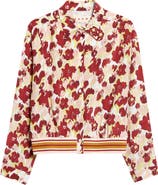 Marni Secret Bouquet Print Silk Crêpe de Chine Shirt Jacket