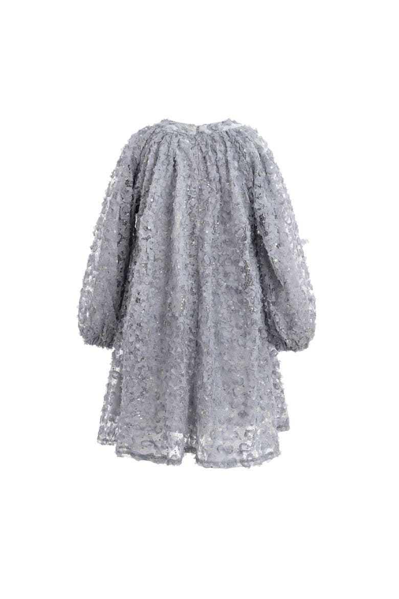 Sheer Floral Dress, Alternate, color, Blue