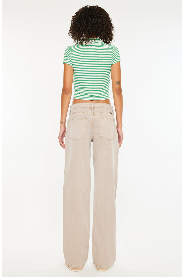 Penny Low Slung Baggy Jeans, Alternate, color, Tan