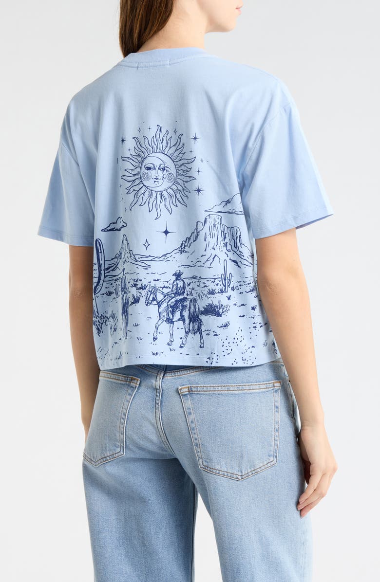 Vinyl Icons Sun Desert Tee, Alternate, color, Light Blue
