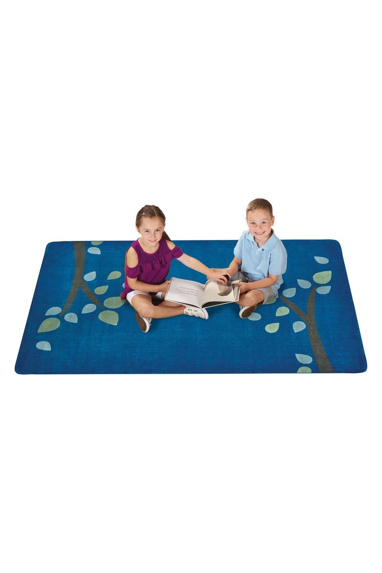 Branching Out Carpet, Alternate, color, Blue