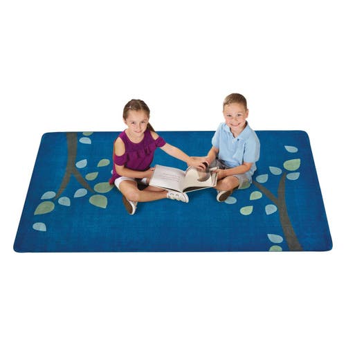 Kaplan Early Learning Company Branching Out Carpet In Blue