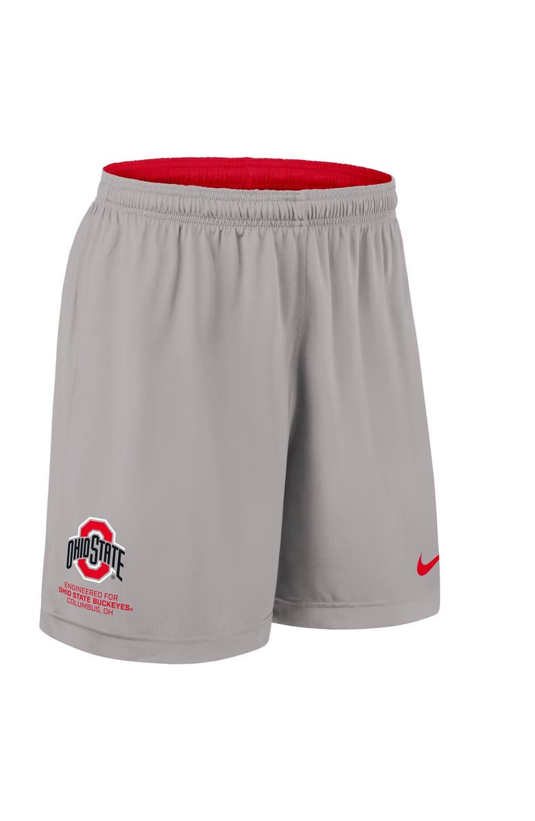 Nike Men's Nike Scarlet/Gray Ohio State Buckeyes 2025 Sideline Reversible Performance Shorts, Alternate, color, Scarlet