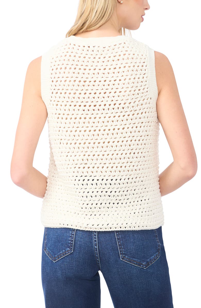 Halogen<sup>®</sup> Open Stitch Sweater Tank, Alternate, color, Eggnog