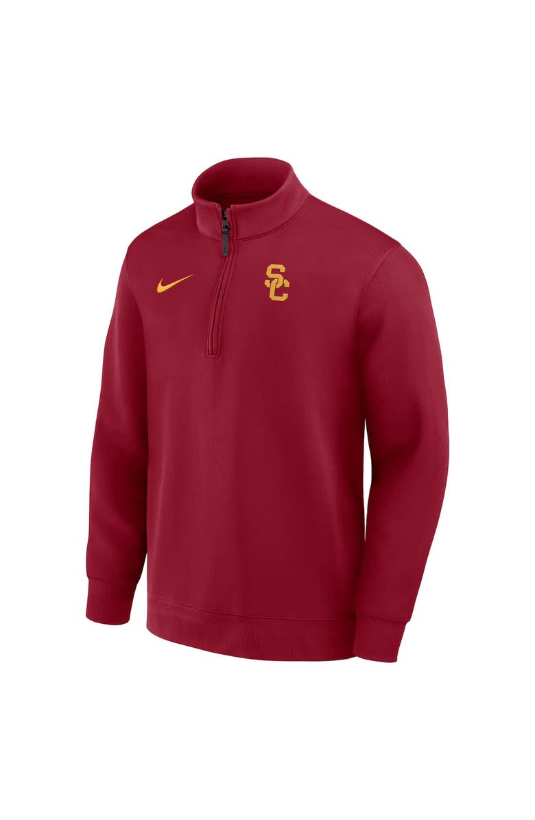 Nike Men's Nike Cardinal USC Trojans 2025 Coaches Premium Dri-FIT Half-Zip Pullover, Alternate, color, Cardinal