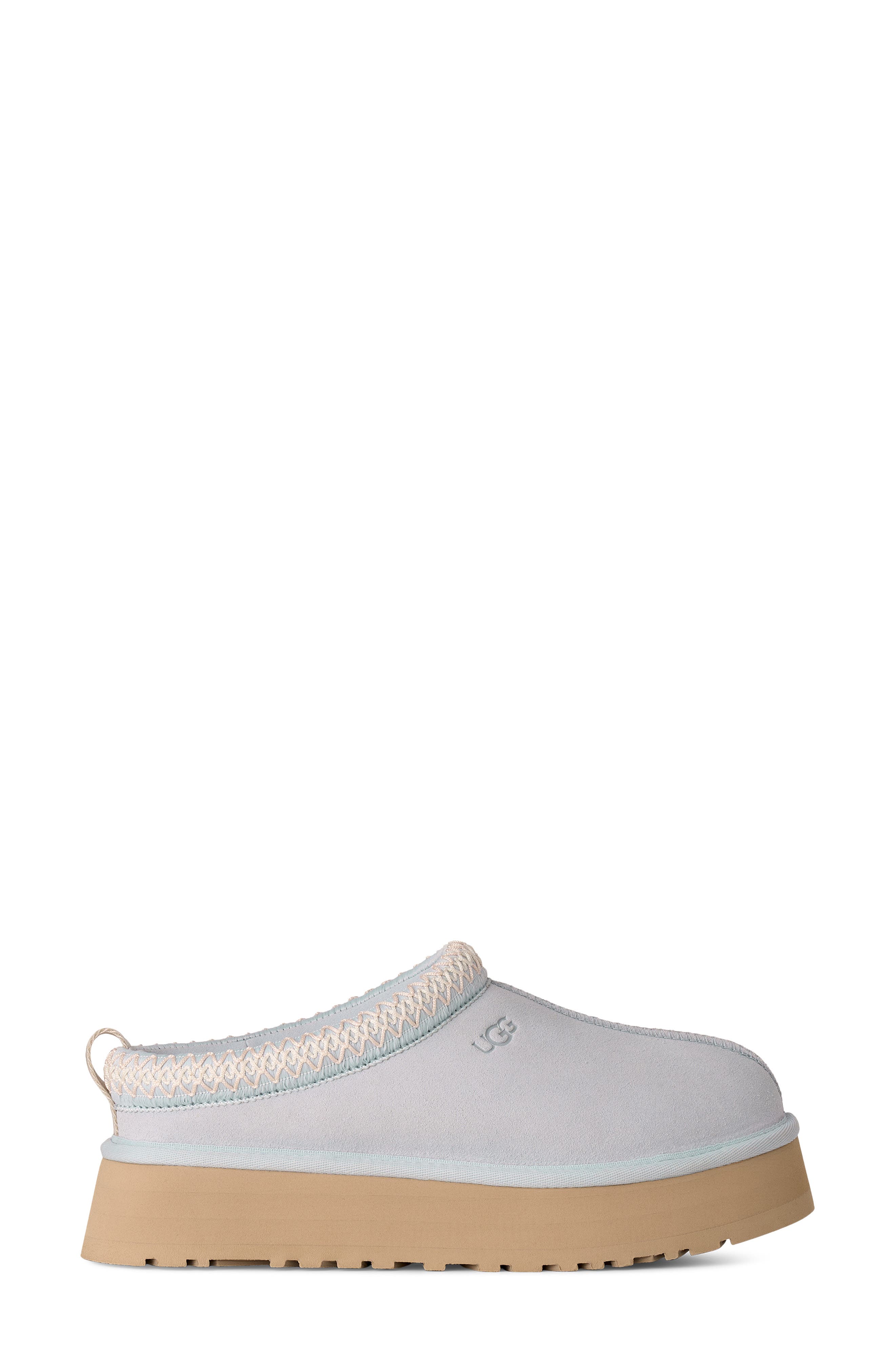 Tazz II Genuine Shearling Lined Platform Slipper, Alternate, color, SKY BLUE