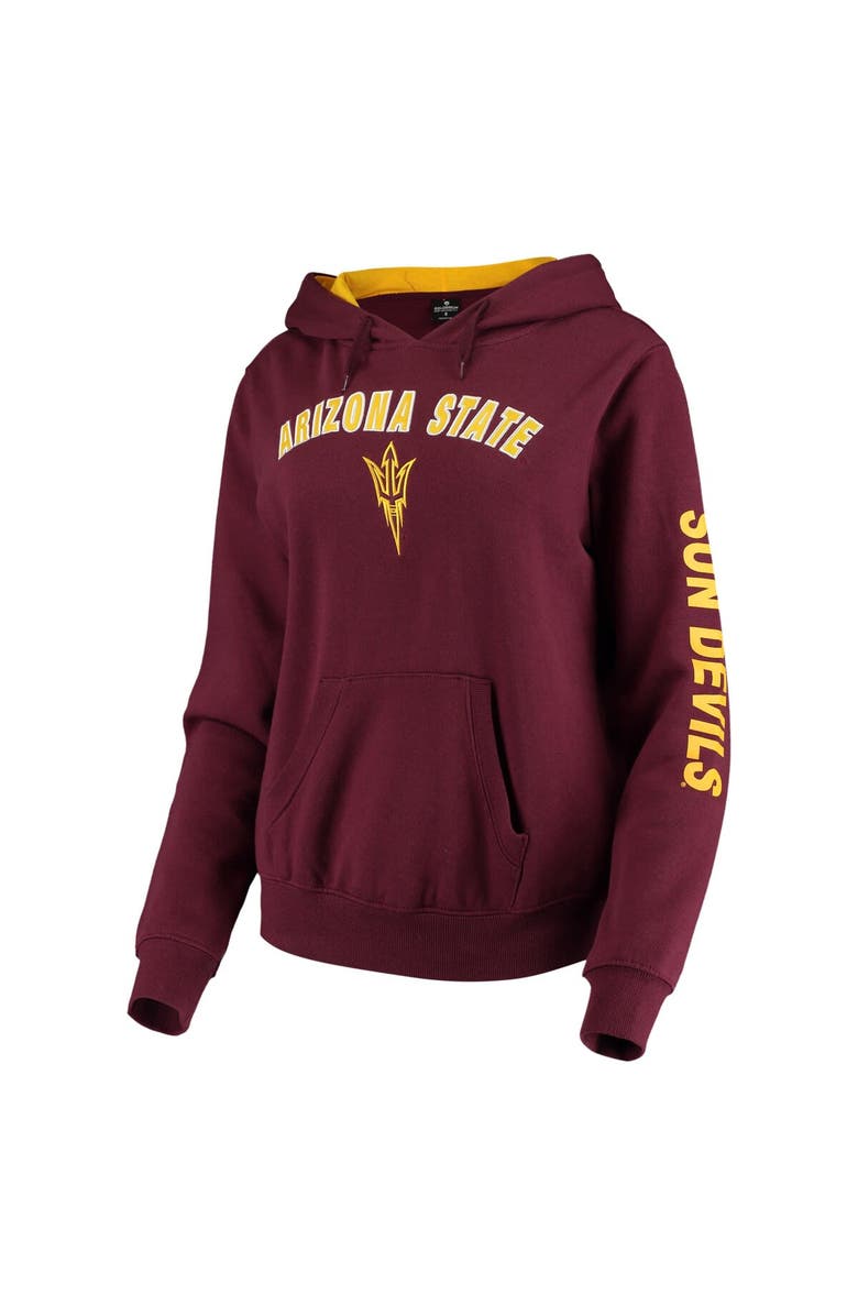 COLOSSEUM Women's Colosseum Maroon Arizona State Sun Devils Loud and Proud Pullover Hoodie, Alternate, color, Maroon