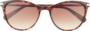 Ted Baker London 55mm Full Rim Modified Round Sunglasses
